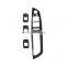 Carbon Fiber Style ABS Chrome Window Lift Button Frame Trim For BMW X5 X6 E70 E71 2008-2013 Left Hand Drive Accessories