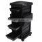 Black Beauty Salon Hairdressing nail Trolley Cart