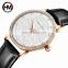 HANNAH MARTIN HM-1073 Latest Beautiful Quartz Ladies Wrist Watch Fashion Girls Leather Strap Flower Pattern Watches