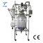 Small scale chemical reactor design laboratory double walled glass reactor used in pharma research