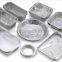 Rectangular Aluminium Foil Food Container, Airlines Fast Food Delivery, Reheating, Baking, Roasting, Meal Prep, to-Go