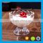 150ml Lotus shaped pudding cup glass ice cream bowl glass ice cream cup