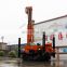 Chinese HQZ-320L pneumatic crawler water well drilling rig with large horsepower diesel engine