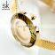 SHENGKEG Lady Watch Gold Light Luxury Women Watches K0100L Minimalism Design Dial Handwatch Ultra Women Watches