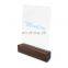 Wood Desktop Business Card Holder Display for Desk Sturdy Business Card Stand for Office Tabletop Counter Organizer