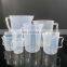 15ml 30ml 100ml 200ml 300ml 500ml 1L 2L Kitchen Transparent Plastic Measuring Cup With Handle