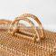 Rattan Woven Boho Bag With Handle handmade suitcase