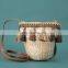 Best Price Fat water hyacinth Handbag for Party, Woven Straw Bag with Tassels Wholesale Vietnam Manufacturer