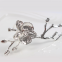 Plum Blossom Iron Metal Napkin Ring Napkin Buckle For Wedding
