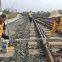Insulated L-shape Railway Track and Basemark Distance Measuring