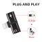 Metal bullet audio adapter 3.5mm aux usb audio adapter receiver with audio hd adapter cable video for cell phone