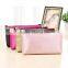 Stock travel small women makeup bags storage day clutch evening stripe women cosmetic bag