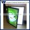 Frameless aluminum light display box, led magnetic slim light box