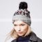 High quality fashion knit pattern trapper hat