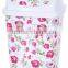 heat transfer film with flower design for garbage bin