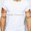 polyester blendings tight short sleeves O-collar men casual t-shirt OEM service