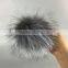 New floppy raccoon fur pom poms for bag and shoes bags New genuine fur ball accessory