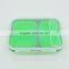 Wholesale Leakproof Portable with fork 1~3 Compartment Food Container Collapsible Air Tight Bento Lunch Box