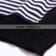Cashmere sweater crew neck long sleeve striped polluver