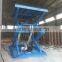 Scissor type fixed lifting platform with electric motor
