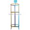 Round style power coated rich colors clothes drying rack