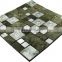 Stone mosaic sheet mixed by metal mosaic tile-wall decoration mosaic tile--nice building material