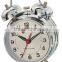 3 inch metal case mechanical alarm clock mechanism, retro design clock, desktop clock