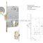 Door Lock Italian European 410C PVC Mortise lock body for sliding wooden doors