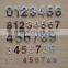 3d diversiform metal steel numbers sign