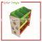 Hot sale children book shelf divider, high quality corner shelf wooden for kids