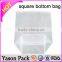 Yason square bottom bag with rigid loop handle frost square bottom bag opp square bottom bag