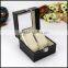 Black leather manufacturers supply high-end jewelry watch window display bo 2 customized watch bo