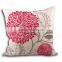 quilted fancy flower cushion cover case