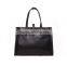 High quality grain cowhide business men leather briefcase with rivet design