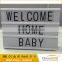 Custom number and letters a4 cinema light board for decoration box