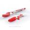 factory whosale Premium Silicone Food Tong Set of Two 9 and 12 Inch Red