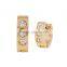 2016 Latest Design Gold Stainless Steel Hoop Earrings Fashion Jewelry