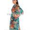 Chiffon Maxi Kaftans & Ponchos Beautiful Floral Printed Beautiful Chiffon Dresses Sea Beach Chiffon Dresses