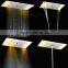 hydro power led shower head 380*700mm big shower faucet stainless steel rainfall waterfall mist bathroom accessoy embed ceiling