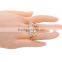 Two Finger Ice Cold Bling Crystal Rhinestone Queen Script Font Adjustable Ring