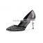 Grey Ladies Sexy High Heeled Sequi Dress Shoe, Summer High Quality Hot Sale Dress Shoe, Thin Heeled Dress Shoe