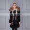 New Fashion Real Raccoon Fur Collar Fox Fur Lining Removable Hooded Parka