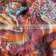 custom design leopard printed silk chiffon fabric
