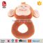 Hot sale handbell baby favorite rattle toy with animal shaped