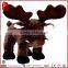 Custom Dancing Christms Moose Decorations Stuffed Toys Plush Christmas Lighted Moose