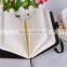 Custom recylable brown kraft paper notebook small locked diaries wholesale