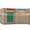 colorful slim with multiple fold ladies wallet