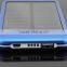 Hot selling slim portable mobile charger solar charger power bank with led indicator