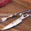 high quality casting color wood handle steak knife and fork wooden fork