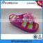 jelly platform fuzzy beach slip-on sandal shoes